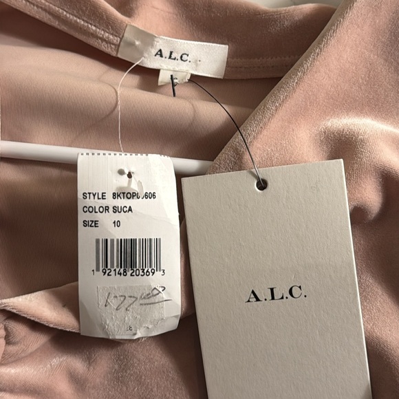 SALE A.L.C. Oryn Sugarcane Velvet Top - Picture 8 of 9